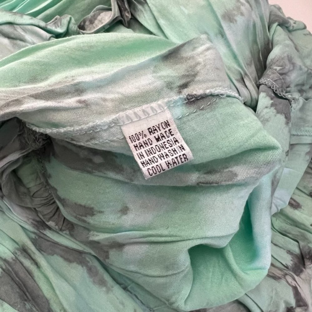 Tiare Hawaii x Revolve Geo Tie Dye Mini Dress Aqua Grey OS - Picture 3 of 6